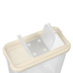 Емкость для хранения Modena, 1000 мл, полипропилен, бежевый, с дозатором