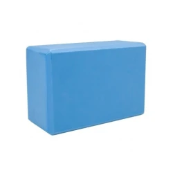 Блок для йоги, голубой, 230x150x80 мм