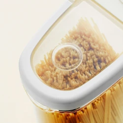 Контейнер для сухих продуктов IKEA 365+, 2.3 л, прозрачный/белый