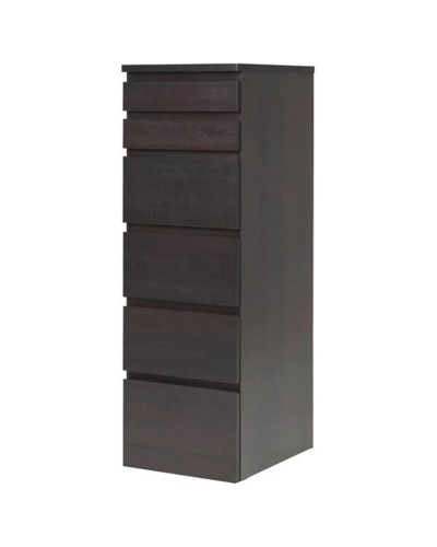 Komod IKEA Malm, DSP, tünd qəhvəyi, 40x48.5x123 sm