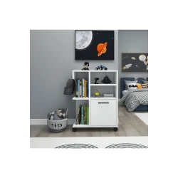 Stellaj Ev Plus 12115605, LDSP, ağ, 81x60x35 sm