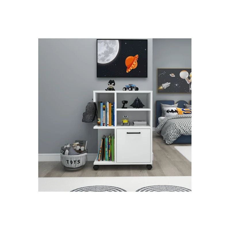 Stellaj Ev Plus 12115605, LDSP, ağ, 81x60x35 sm Stellaj Ev Plus 12115605, LDSP, ağ, 81x60x35 sm