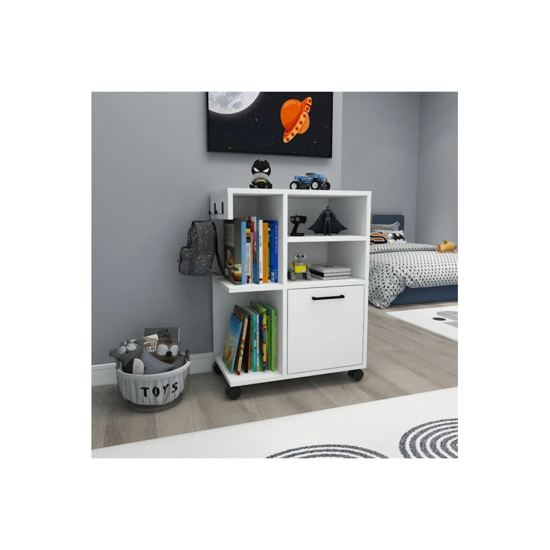 Stellaj Ev Plus 12115605, LDSP, ağ, 81x60x35 sm Stellaj Ev Plus 12115605, LDSP, ağ, 81x60x35 sm