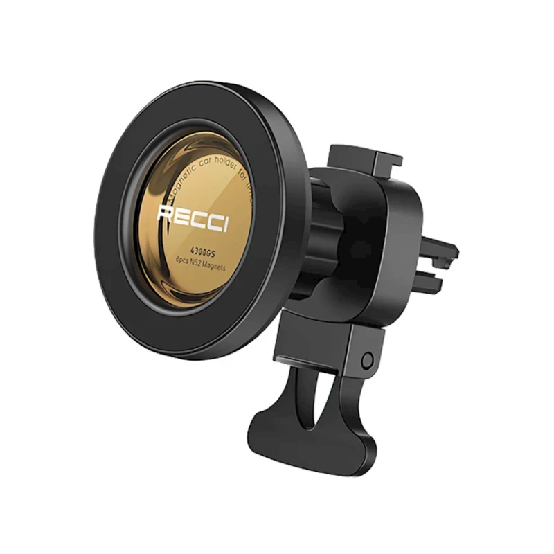 Магнитный автомобильный держатель для телефона Recci RHO-C37 Black Магнитный автомобильный держатель для телефона Recci RHO-C37 Black