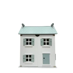 Дом для кукол M5206, 3+ года, дерево, белый/синий, 50x25x60 см Дом для кукол M5206, 3+ года, дерево, белый/синий, 50x25x60 см