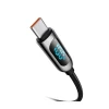 Кабель Baseus PD CATSK-B01 100W с цифровым дисплеем, Type-C, черный