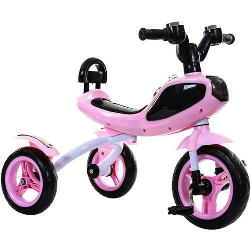 Uşaqlar üçün üçtəkərli velosiped, 1-5 yaş, çəhrayı