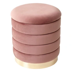 Пуфик 48, ткань, розовый, 40x35x35 см Пуфик 48, ткань, розовый, 40x35x35 см