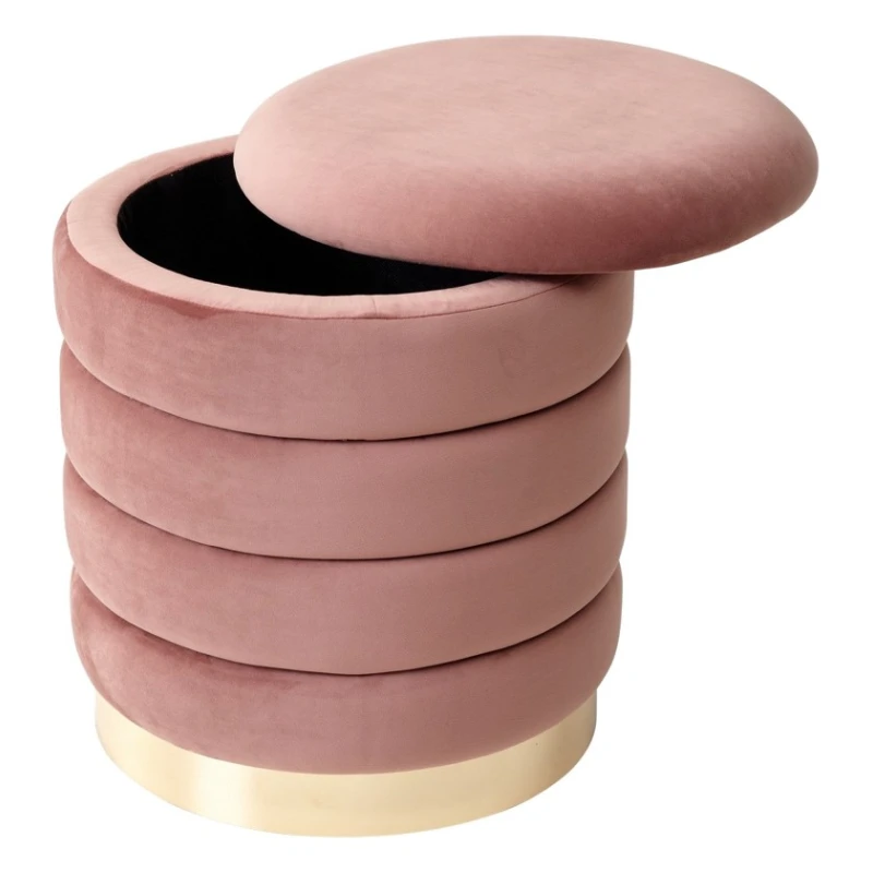 Пуфик 48, ткань, розовый, 40x35x35 см Пуфик 48, ткань, розовый, 40x35x35 см