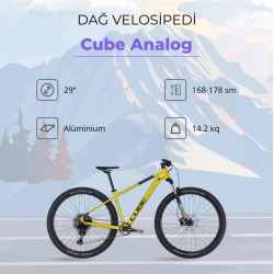 Горный велосипед Cube Analog, размер M, Flashlime/Black