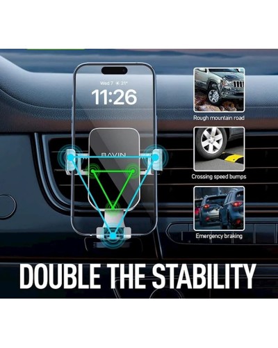 Avtomobil üçün telefon tutacağı Bavin PS29 Black