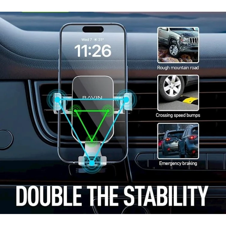 Автомобильный держатель для телефона Bavin PS29 Black Автомобильный держатель для телефона Bavin PS29 Black