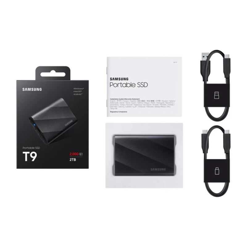 Xarici SSD yığıcı Samsung T9 2TB (MU-PG2T0B/AM)