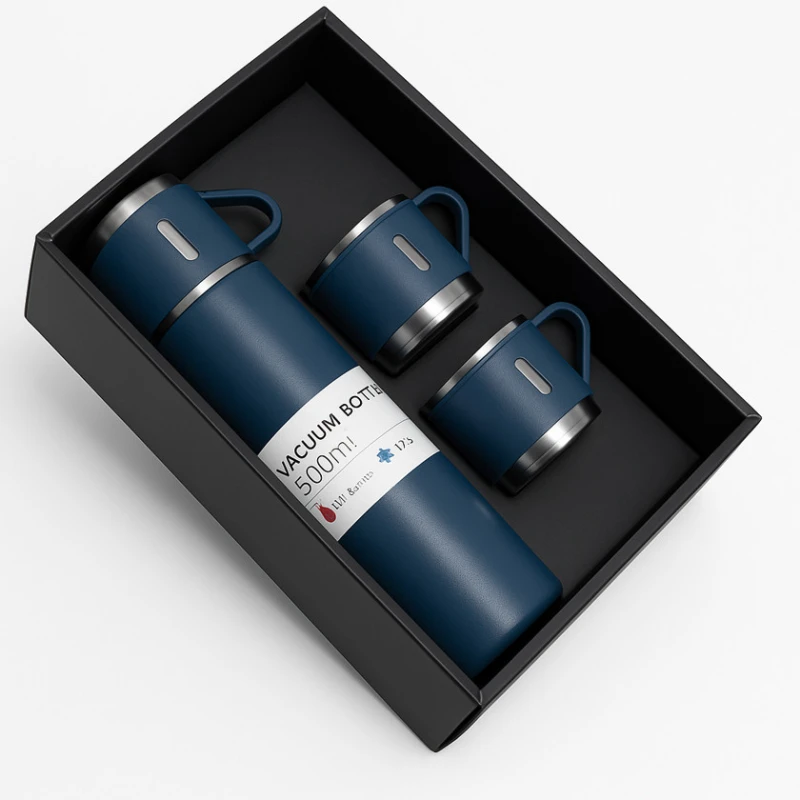 Termos 500 ml, paslanmayan polad, mavi