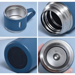 Термос 500 мл, нержавеющая сталь, синий