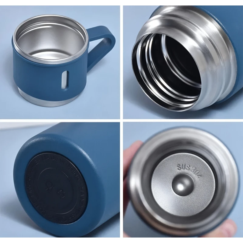 Termos 500 ml, paslanmayan polad, mavi