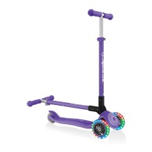 Samokat Globber Primo Foldable Plus Lights 439-103, 3+ yaş, bənövşəyi