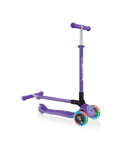 Samokat Globber Primo Foldable Plus Lights 439-103, 3+ yaş, bənövşəyi