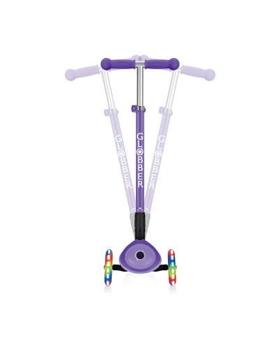 Samokat Globber Primo Foldable Plus Lights 439-103, 3+ yaş, bənövşəyi