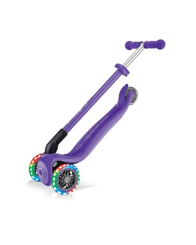 Samokat Globber Primo Foldable Plus Lights 439-103, 3+ yaş, bənövşəyi