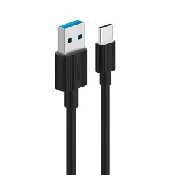 Kabel Celebrat CB-09T USB to Type-C, 1 m, Black