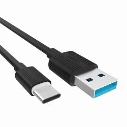 Kabel Celebrat CB-09T USB to Type-C, 1 m, Black