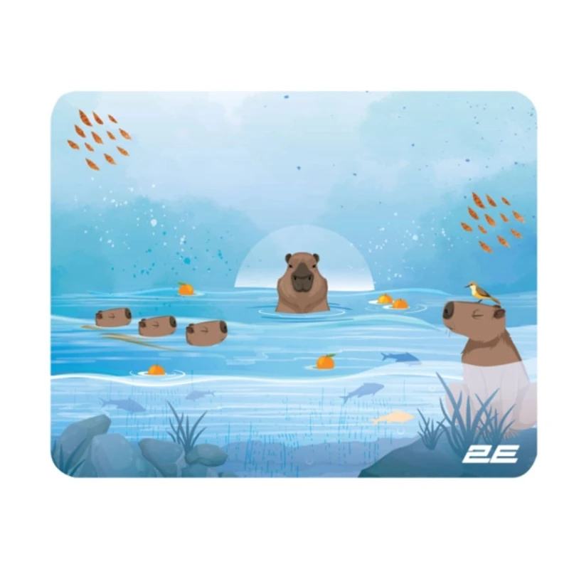Коврик для мыши 2E CAPYBARRA, S (250x200x2 мм), Голубой - 2E-PAD-S-CAPY-BLUE Коврик для мыши 2E CAPYBARRA, S (250x200x2 мм), Голубой - 2E-PAD-S-CAPY-BLUE