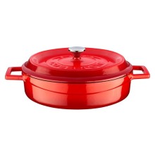 Qazan Lava Multi-Purpose, çuqun, qırmızı, 28 sm, 3.5 l