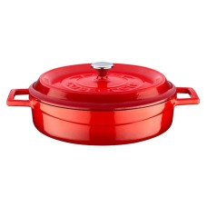 Qazan Lava Multi-Purpose, çuqun, qırmızı, 28 sm, 3.5 l