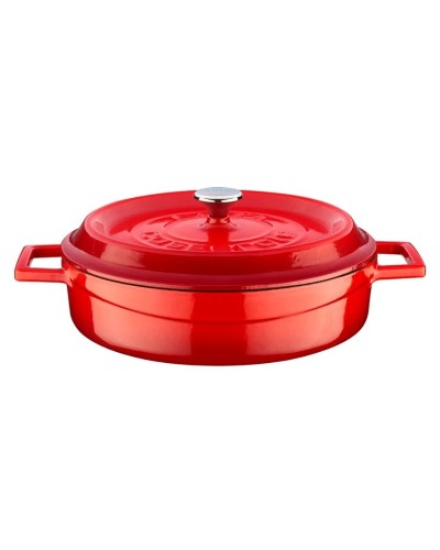 Qazan Lava Multi-Purpose, çuqun, qırmızı, 28 sm, 3.5 l