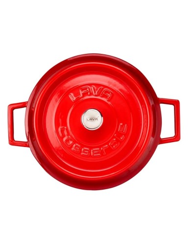 Qazan Lava Multi-Purpose, çuqun, qırmızı, 28 sm, 3.5 l