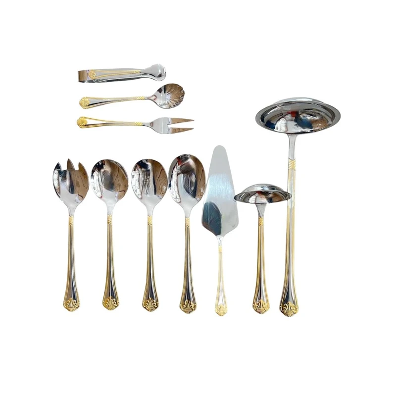 Набор столовых приборов Zepter ZGH 00233, 72 предмета, нержавеющая сталь, серебристый/золотистый Набор столовых приборов Zepter ZGH 00233, 72 предмета, нержавеющая сталь, серебристый/золотистый