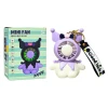 Мини-вентилятор Kuromi Happy, с USB, фиолетовый/белый Мини-вентилятор Kuromi Happy, с USB, фиолетовый/белый