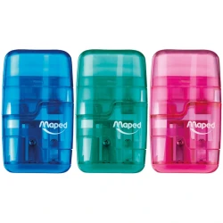 Точилка Maped Connect, с ластиком, c контейнером для стружки, в ассортименте