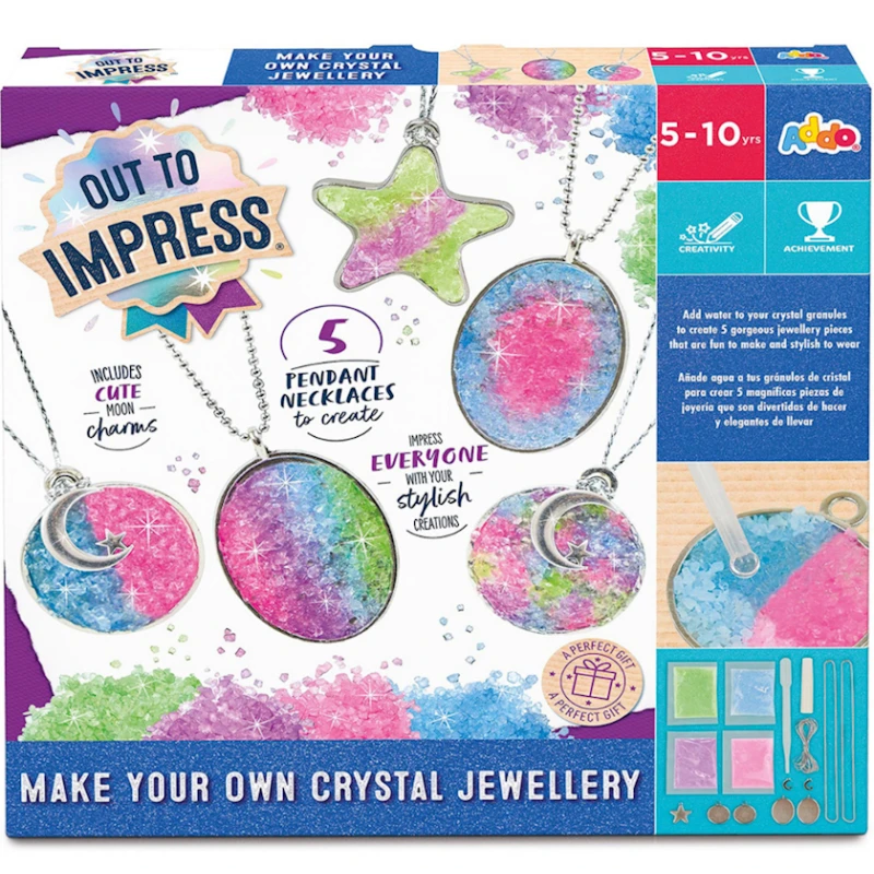 Набор для изготовления украшений Addo Out to Impress Make Your Own Crystal Jewellery Kit, 5+ лет Набор для изготовления украшений Addo Out to Impress Make Your Own Crystal Jewellery Kit, 5+ лет