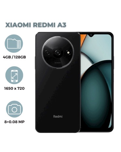 Smartfon Xiaomi Redmi A3 4GB/128GB Midnight Black (6941812765036)