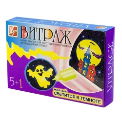 Vitraj boyalar Луч Витраж şüşə üzərində, 5+1 rənglər 23С 1447-08