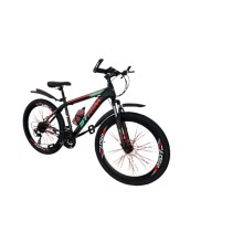 Dağ velosipedi Velostrim XT2600, qırmızı/yaşıl, ölçü 24