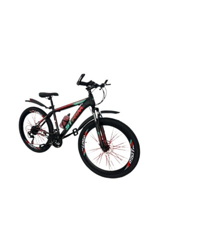 Dağ velosipedi Velostrim XT2600, qırmızı/yaşıl, ölçü 24