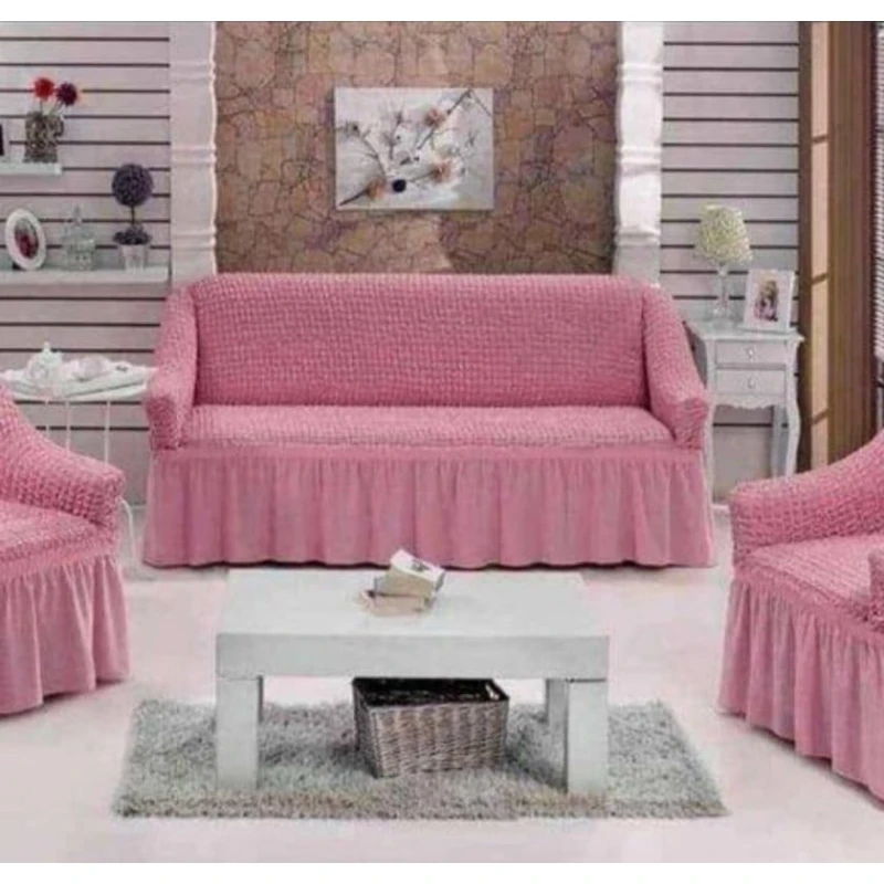 Комплект чехлов на диван и кресла MiraNova CTS-453, розовый Комплект чехлов на диван и кресла MiraNova CTS-453, розовый