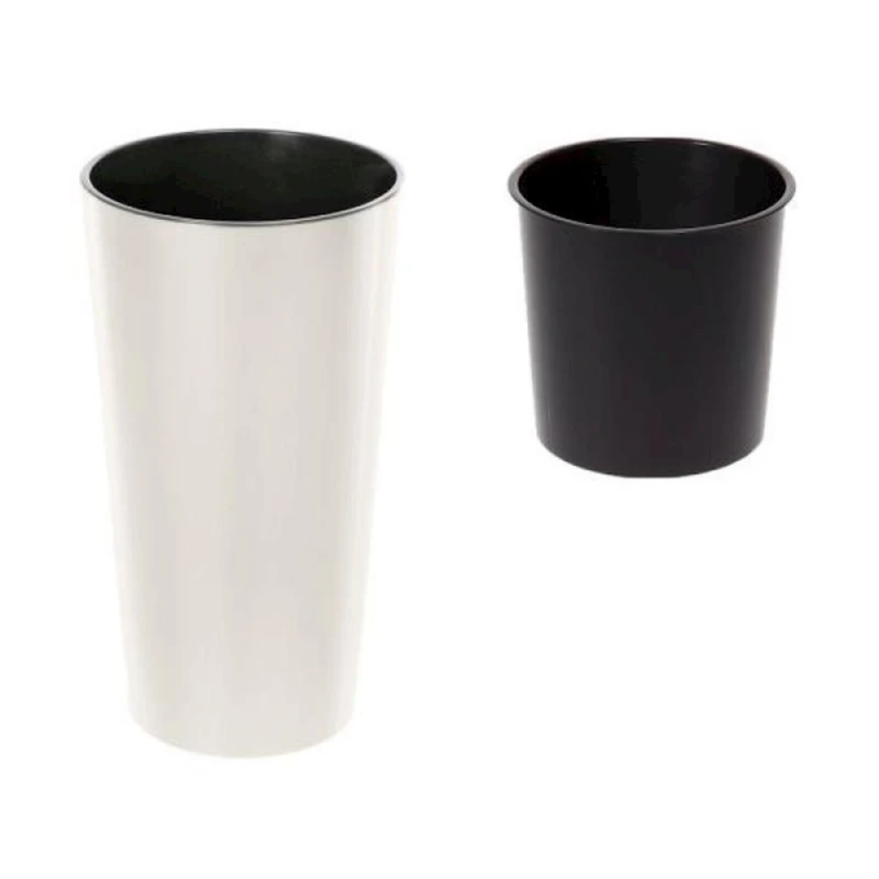 Горшок Lamela Lilia 19 см, пластик, бежевый Горшок Lamela Lilia 19 см, пластик, бежевый