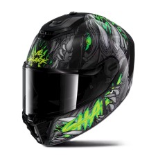 Motosikl dəbilqəsi Shark Spartan RS Shaytan HE8114EKGAXXL, ölçü XXL, qara/yaşıl