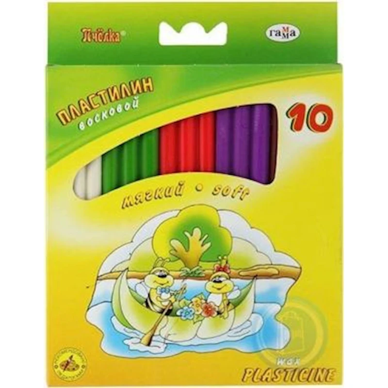 Пластилин Гамма Пчелка, 10 цветов Пластилин Гамма Пчелка, 10 цветов
