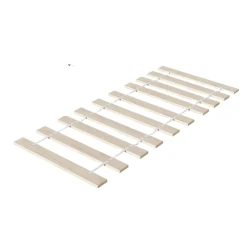 Односпальная кровать Art_tek_yataq (100) 16, ламинат, белая/коричневая, 200x85x100 см