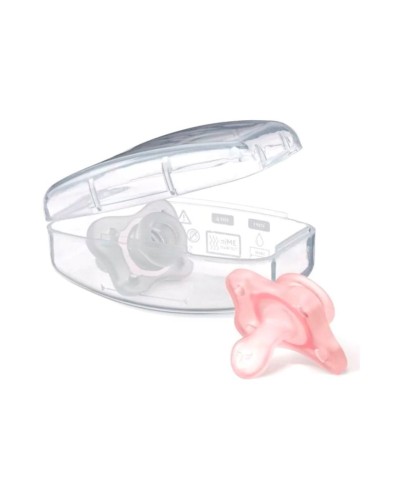 Əmziklər dəsti Chicco Physio Forma Mini Soft Girl, 0-2 ay, silikon, 2 əd, çəhrayı