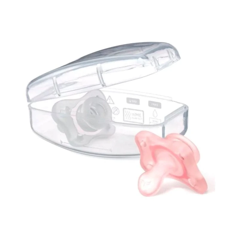 Набор пустышек Chicco Physio Forma Mini Soft Girl, 0-2 месяца, силикон, 2 шт, розовый