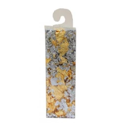 Поталь в хлопьях Rosa DK25218, микс золото-серебро, 1 г