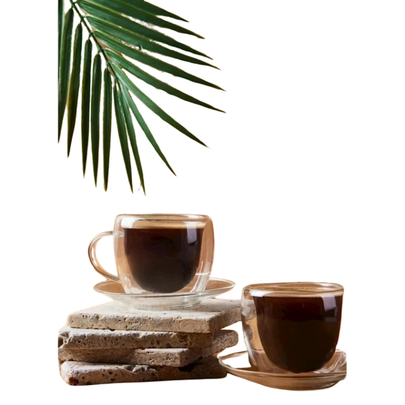 Набор кофейный MH7510, стеклянный, 80 мл