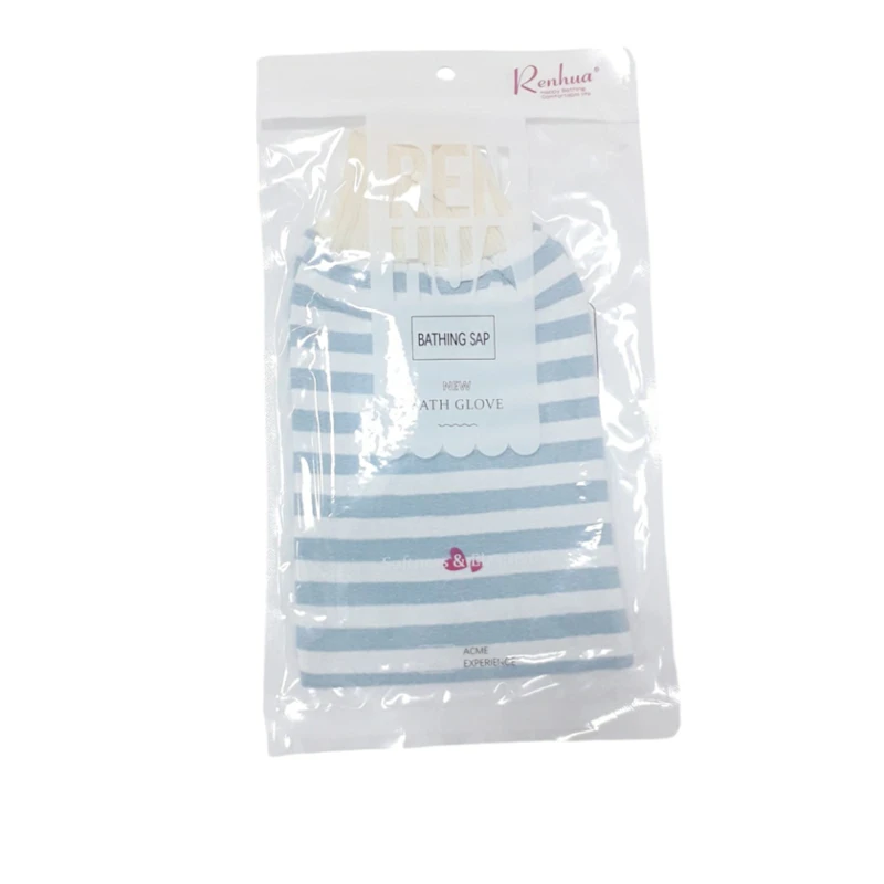 Мочалка-перчатка для душа Renhua 14x24 см Голубая
