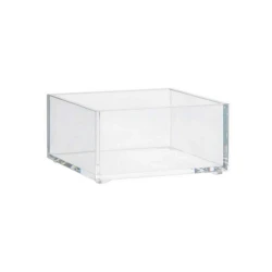 Органайзер для мелочей 5Five квадрат, 9.65x9.65x4.8 см, пластик, прозрачный